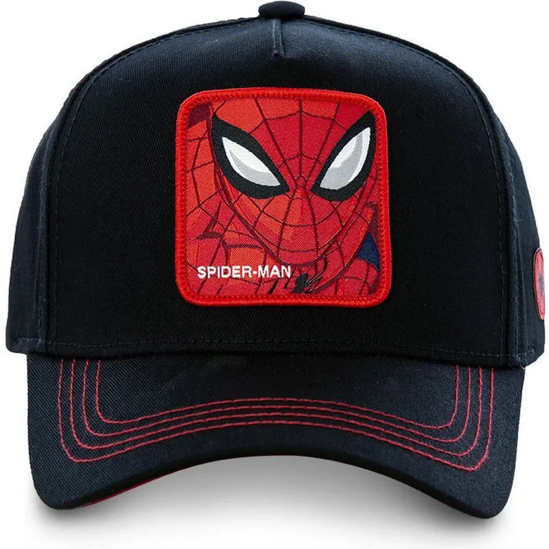 kepsar-curva-svart-snapback-spider-man-marvel-comics-av-capslab