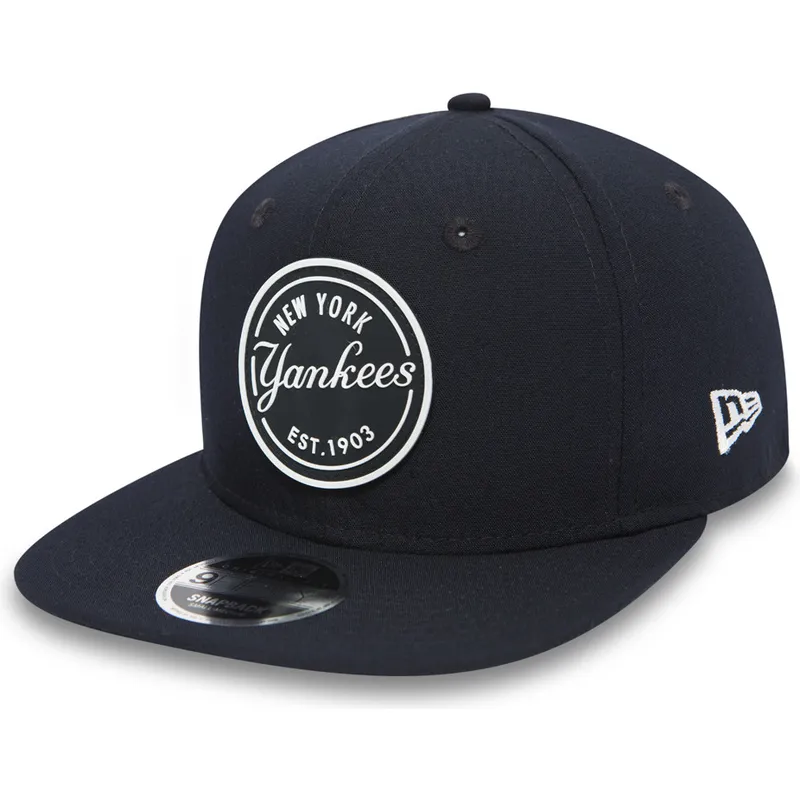 new-era-new-york-yankees-mlb-9fifty-snapback-svart-platt-keps-med-gummi-emblem