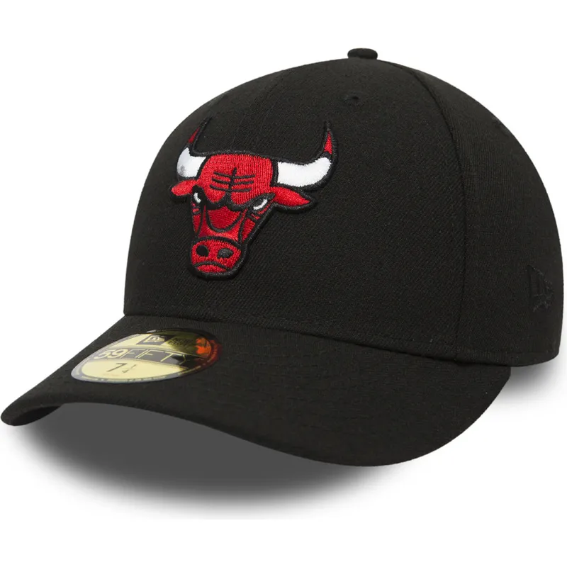 kepsar-plana-svart-justerad-59fifty-low-profile-classic-fran-chicago-bulls-nba-av-new-era