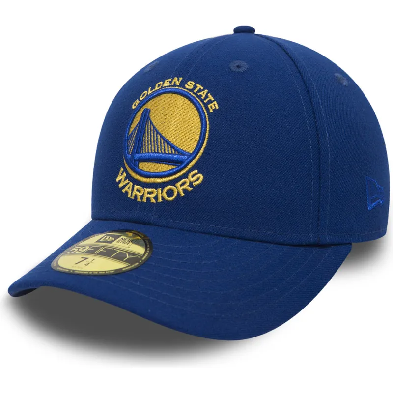 golden-state-warriors-nba-new-era-59fifty-low-profile-classic-bla-anpassad-platt-keps