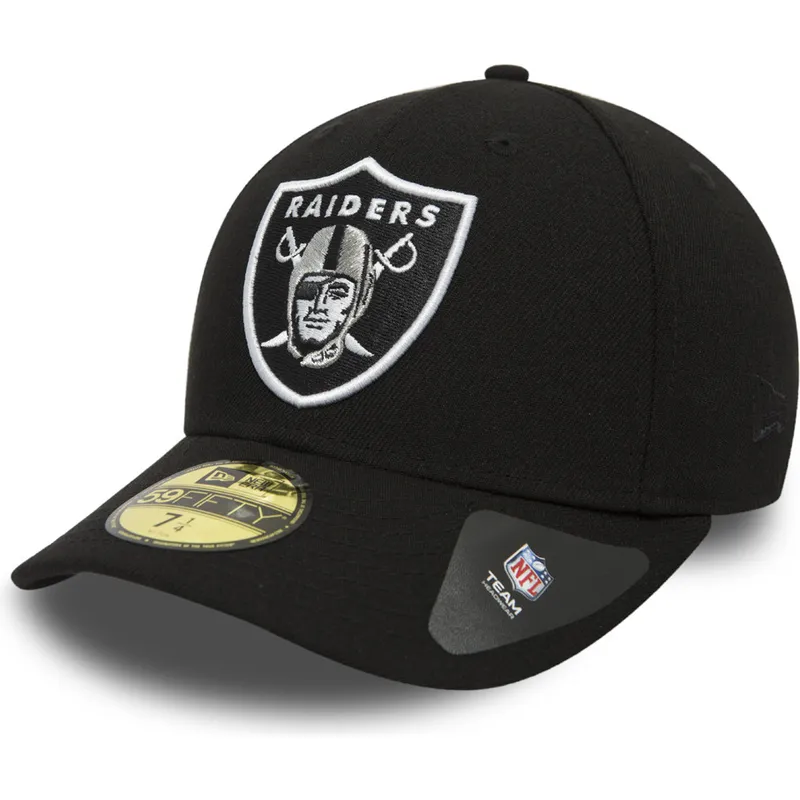 kepsar-plana-svart-justerad-59fifty-low-profile-classic-fran-las-vegas-raiders-nfl-av-new-era