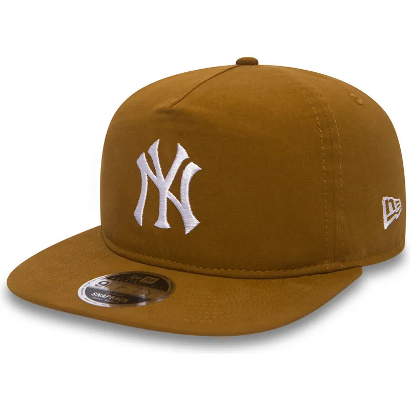 brun-platt-snapbackkeps-9fifty-a-frame-lightweight-new-york-yankees-mlb-fran-new-era
