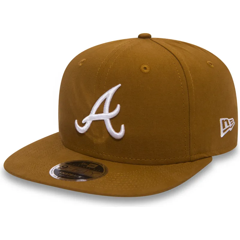 atlanta-braves-mlb-new-era-9fifty-essential-lightweight-brun-snapback-flat-keps