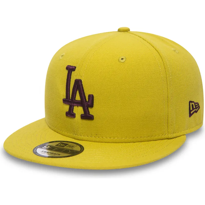 kepsar-plana-gul-snapback-granate-9fifty-essential-league-fran-los-angeles-dodgers-mlb-av-new-era