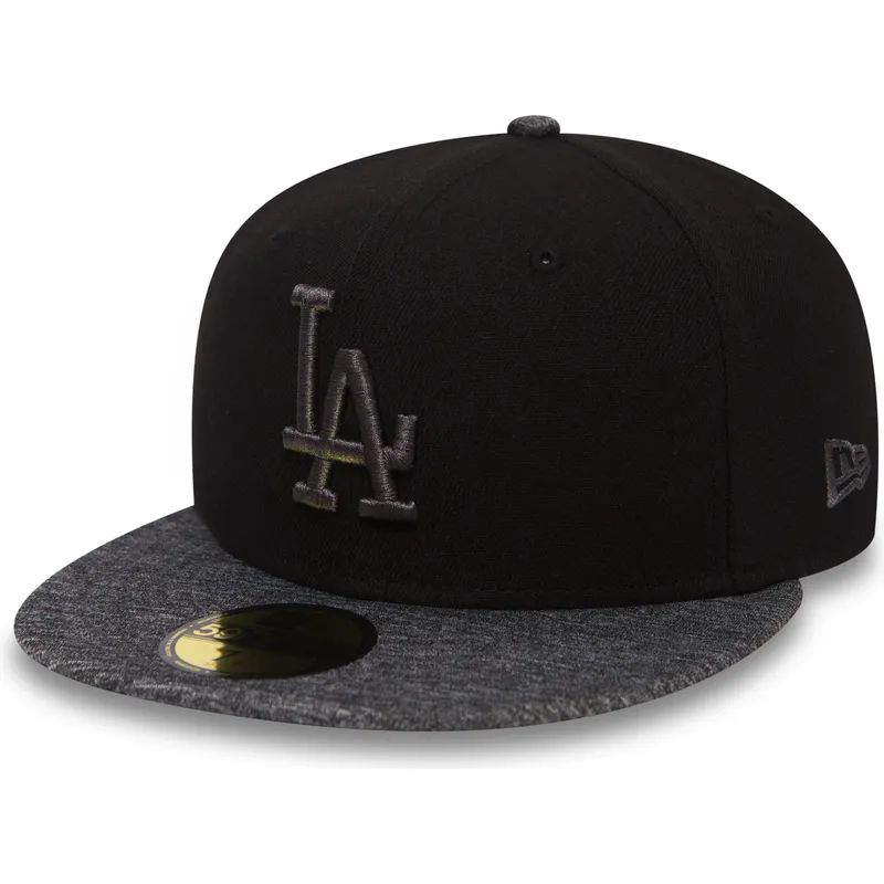 los-angeles-dodgers-mlb-new-era-59fifty-grey-collection-svart-justerbar-flat-keps