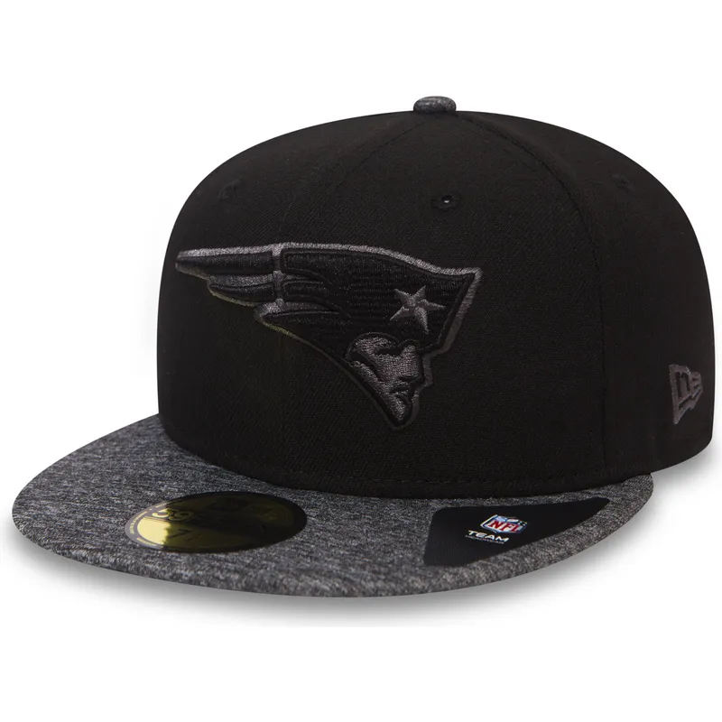 new-england-patriots-nfl-59fifty-gra-kollektion-svart-justerbar-flat-keps-fran-new-era