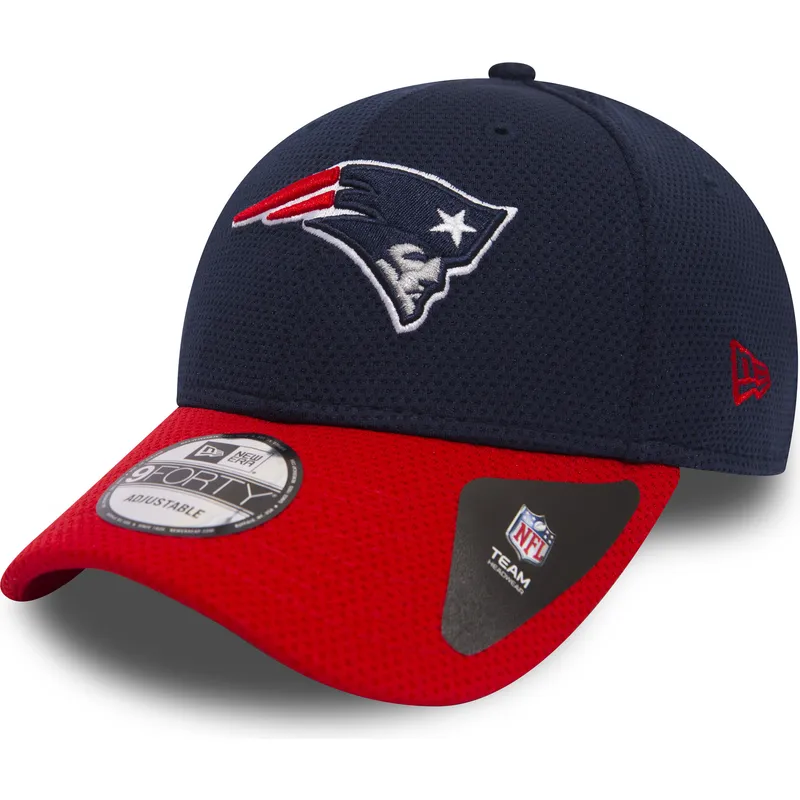 new-england-patriots-nfl-9forty-team-mesh-justerbar-marinbla-keps-med-rod-skarm-fran-new-era