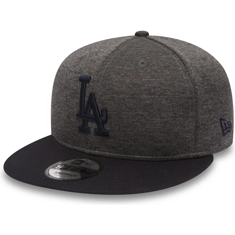 los-angeles-dodgers-mlb-new-era-9fifty-heather-jersey-platt-sten-snapbackkeps-med-svart-skarm