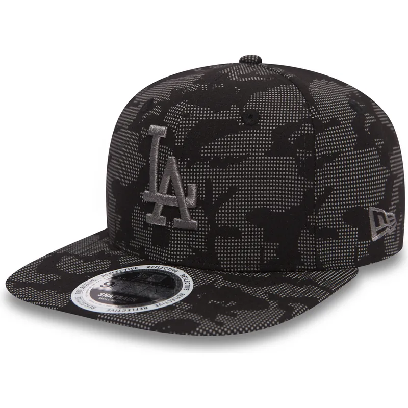 los-angeles-dodgers-mlb-new-era-9fifty-night-time-reflective-svart-snapback-flat-keps-med-gra-logotyp