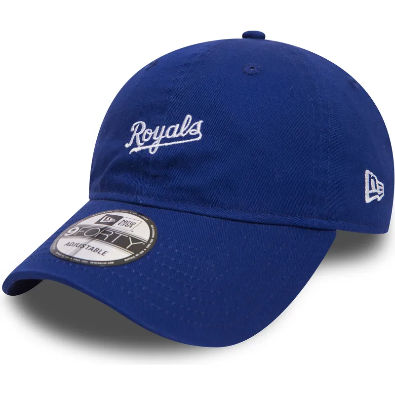 justerbar-bla-kurvkeps-9forty-mini-wordmark-kansas-city-royals-mlb-fran-new-era