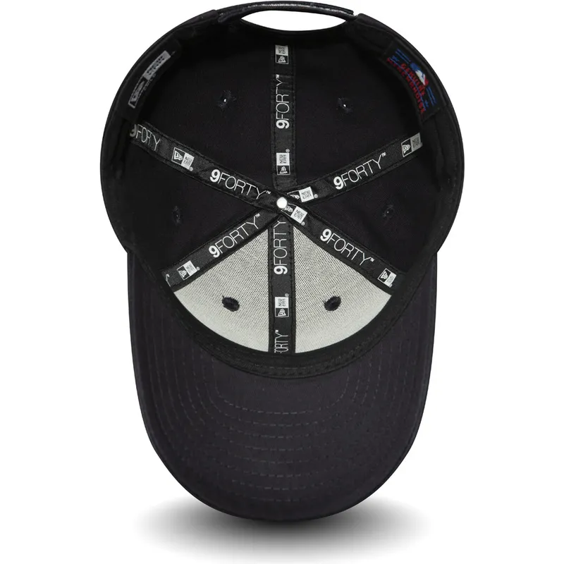 kepsar-curva-svart-justerbart-band-for-barn-velcro-9forty-essential-fran-new-york-yankees-mlb-av-new-era