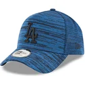 justerbar-bla-bojd-keps-med-svart-logotyp-9forty-a-frame-engineered-fit-los-angeles-dodgers-mlb-fran-new-era
