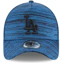 justerbar-bla-bojd-keps-med-svart-logotyp-9forty-a-frame-engineered-fit-los-angeles-dodgers-mlb-fran-new-era