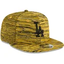 gul-flat-snapbackkeps-med-svart-logotyp-9fifty-engineered-fit-los-angeles-dodgers-mlb-fran-new-era