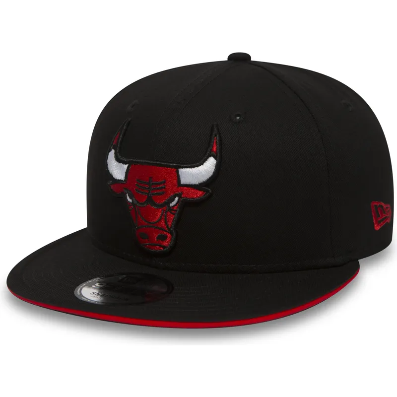 kepsar-plana-svart-snapback-9fifty-team-fran-chicago-bulls-nba-av-new-era