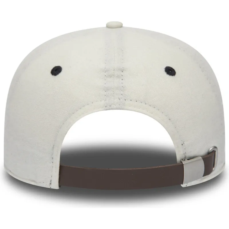 kepsar-plana-vit-justerbart-band-9fifty-low-profile-flannel-fran-cleveland-indians-mlb-av-new-era