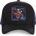 capslab-venom-ven1-marvel-comics-svart-truckerkeps