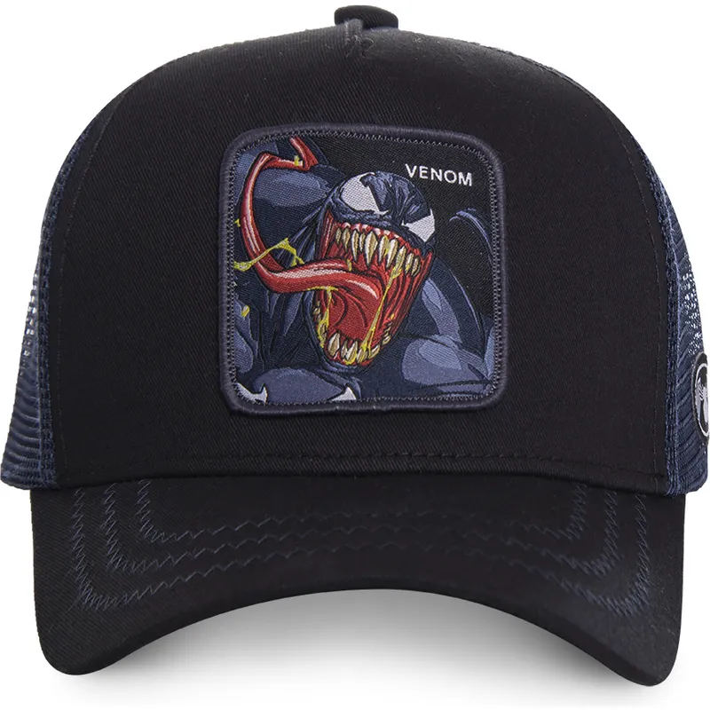 kepsar-curva-svart-snapback-venom-marvel-comics-av-capslab kepsar-curva-svart-snapback-venom-marvel-comics-av-capslab