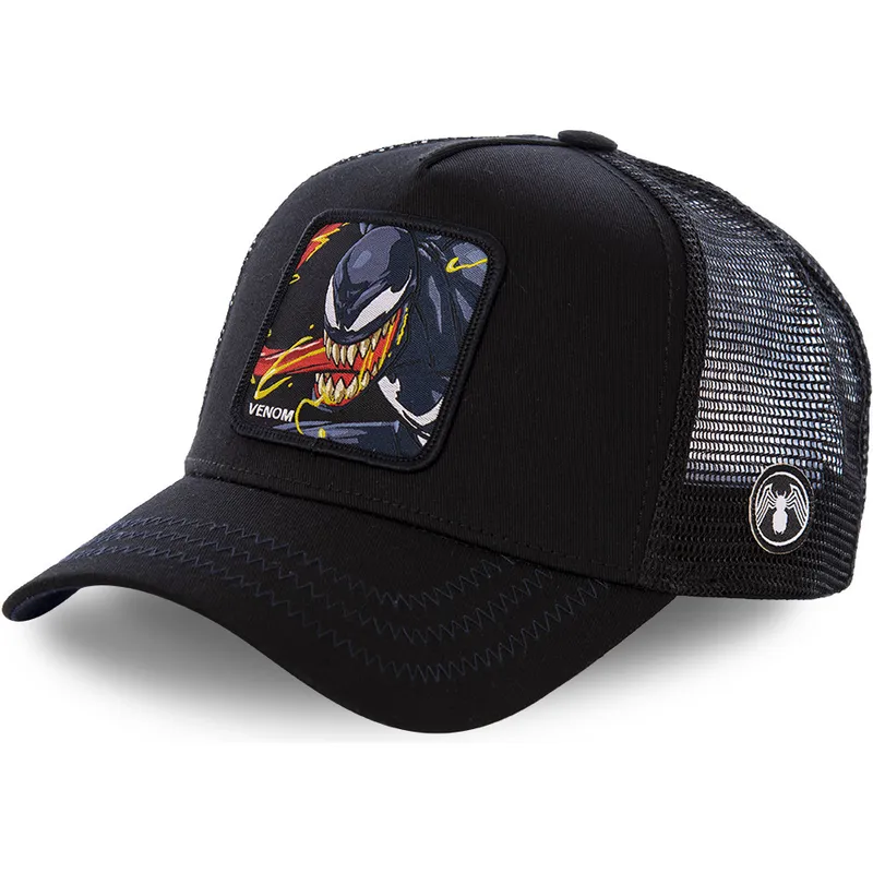 kepsar-curva-svart-snapback-venom-marvel-comics-av-capslab
