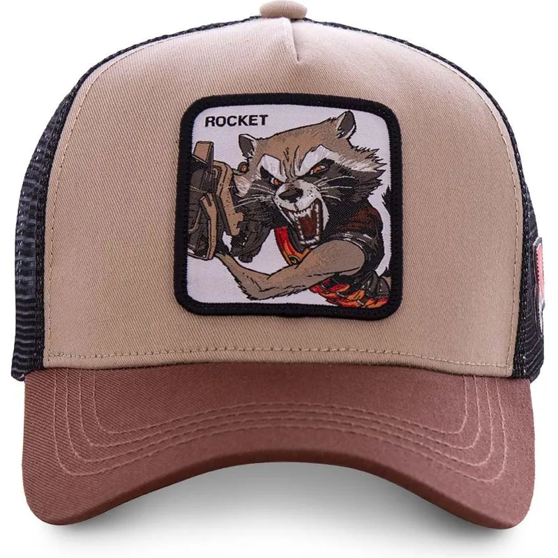 kepsar-curva-brun-snapback-rocket-raccoon-marvel-comics-av-capslab