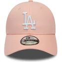 rosa-justerbar-kurvkeps-9forty-league-essential-los-angeles-dodgers-mlb-fran-new-era
