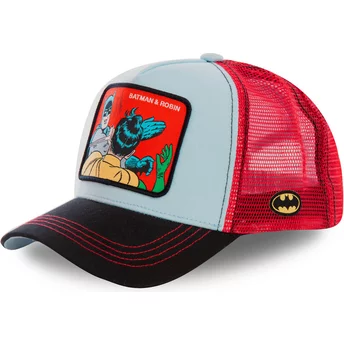 Blå och röd Batman & Robin MEM1 DC Comics truckerkeps från Capslab