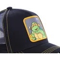 gorra-trucker-negra-michelangelo-mik-skoldpaddorna-ninja-fran-capslab