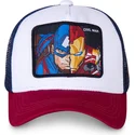 capslab-marvel-comics-war1-civil-war-captain-america-och-iron-man-vit-marinbla-och-rod-truckerkeps