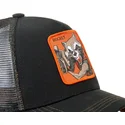 kepsar-curva-svart-snapback-rocket-raccoon-marvel-comics-av-capslab