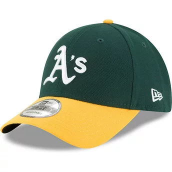 Justerbar grön och gul böjd keps 9FORTY The League från Oakland Athletics MLB av New Era