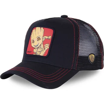 kepsar-curva-svart-snapback-groot-marvel-comics-av-capslab