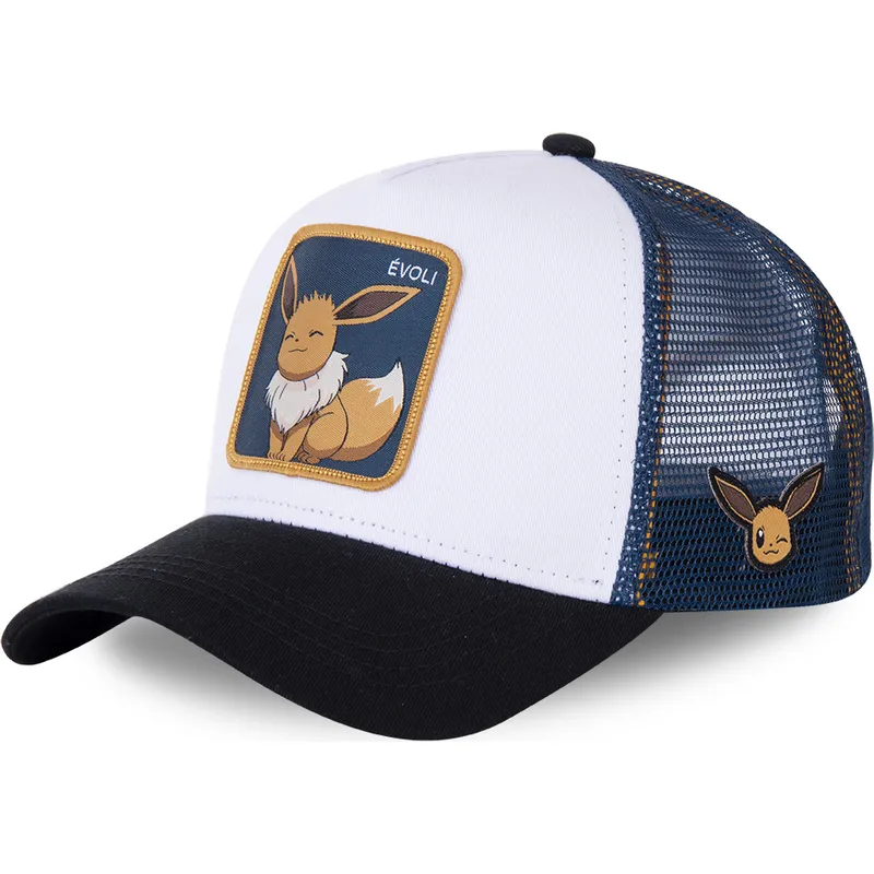 vit-bla-och-svart-trucker-keps-eevee-evo3-pokemon-fran-capslab
