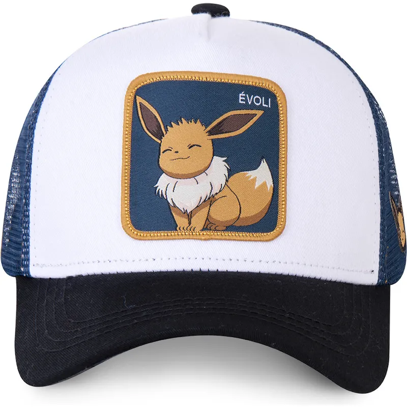 vit-bla-och-svart-trucker-keps-eevee-evo3-pokemon-fran-capslab