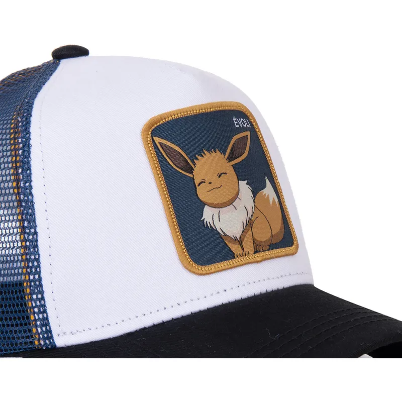 vit-bla-och-svart-trucker-keps-eevee-evo3-pokemon-fran-capslab