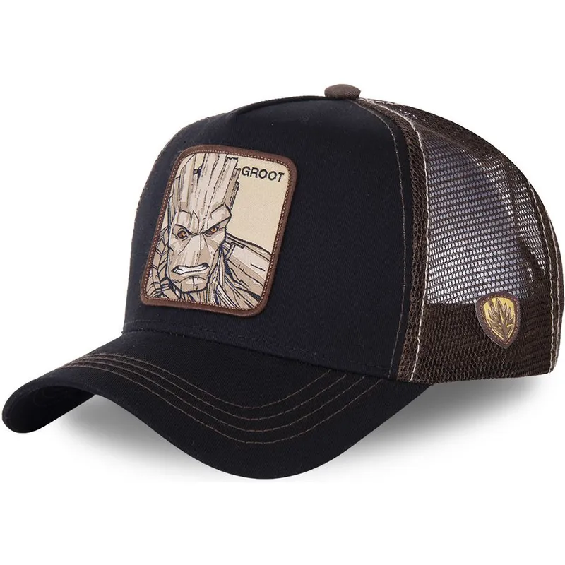 kepsar-curva-svart-snapback-groot-marvel-comics-av-capslab