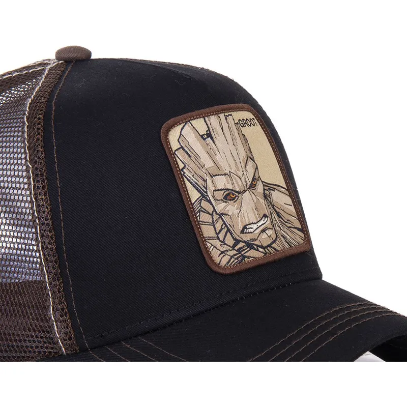 kepsar-curva-svart-snapback-groot-marvel-comics-av-capslab