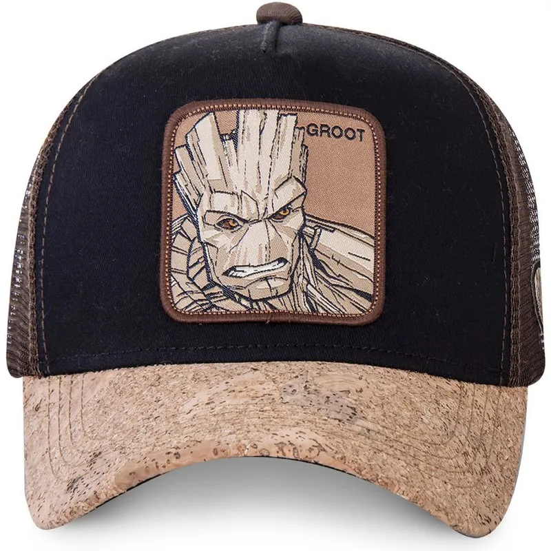 kepsar-curva-svart-snapback-groot-marvel-comics-av-capslab
