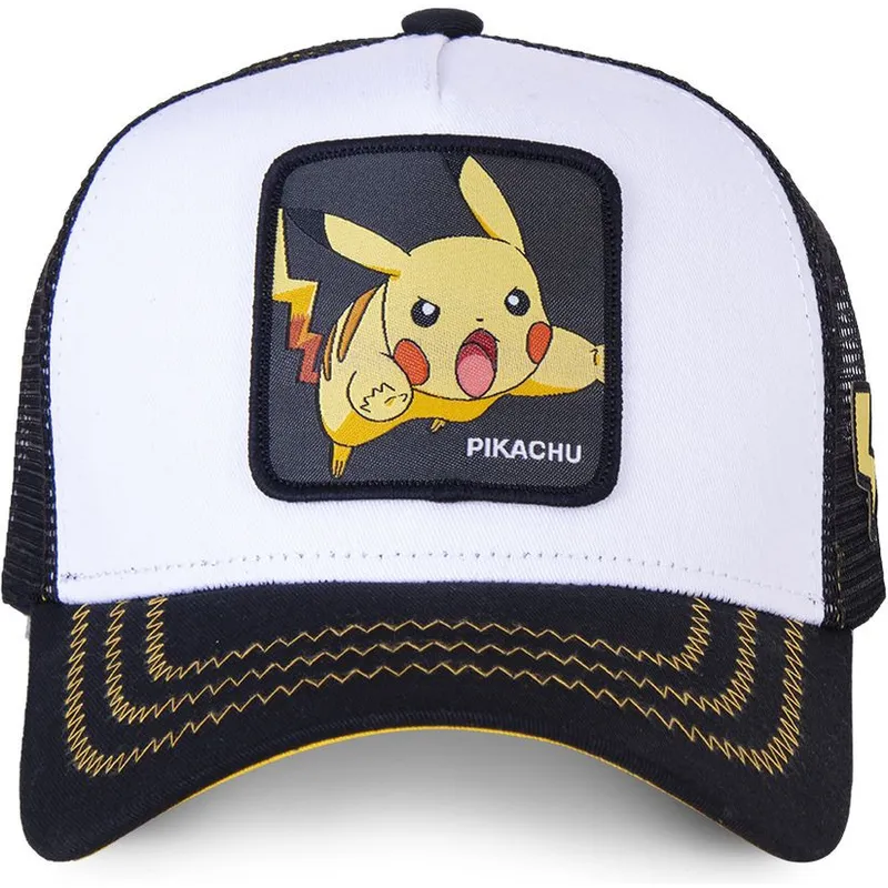 vit-och-svart-trucker-keps-pikachu-pik5-pokemon-fran-capslab