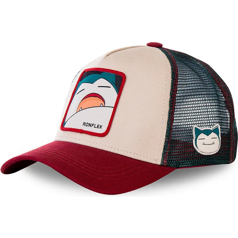 kepsar-curva-beige-snapback-snorlax-pokemon-av-capslab
