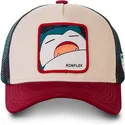 kepsar-curva-beige-snapback-snorlax-pokemon-av-capslab