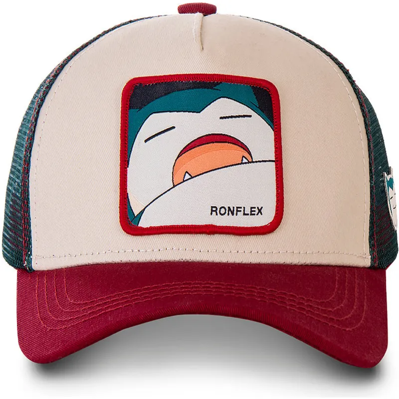 kepsar-curva-beige-snapback-snorlax-pokemon-av-capslab