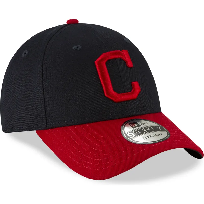 kepsar-curva-marinbla-justerbart-band-9forty-the-league-fran-cleveland-indians-mlb-av-new-era