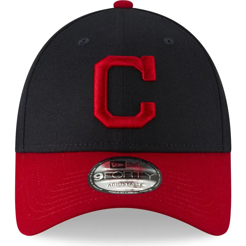 kepsar-curva-marinbla-justerbart-band-9forty-the-league-fran-cleveland-indians-mlb-av-new-era