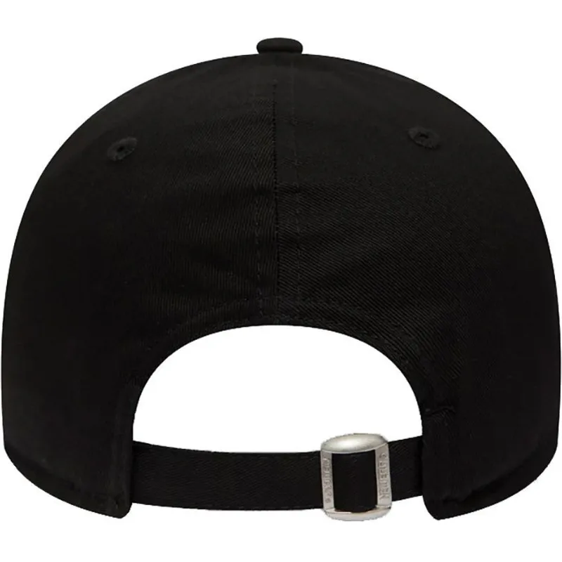 svart-justerbar-kurvad-keps-med-svart-logotyp-9forty-league-essential-fran-los-angeles-dodgers-mlb-av-new-era