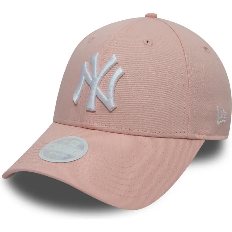 rosa-justerbar-kurvad-keps-9forty-league-essential-fran-new-york-yankees-mlb-av-new-era