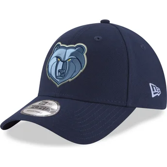 Böjd blå justerbar keps 9FORTY The League från Memphis Grizzlies NBA av New Era