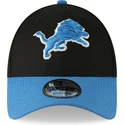 kepsar-curva-svart-justerbart-band-9forty-the-league-fran-detroit-lions-nfl-av-new-era
