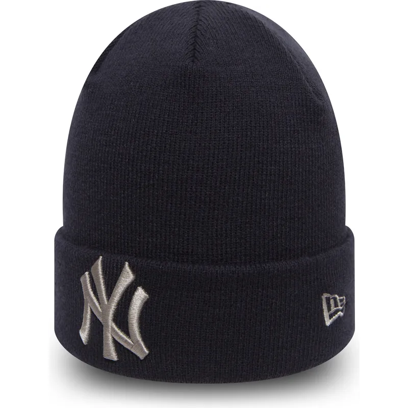 new-era-new-york-yankees-mlb-cuff-knit-league-essential-morkbla-mossa