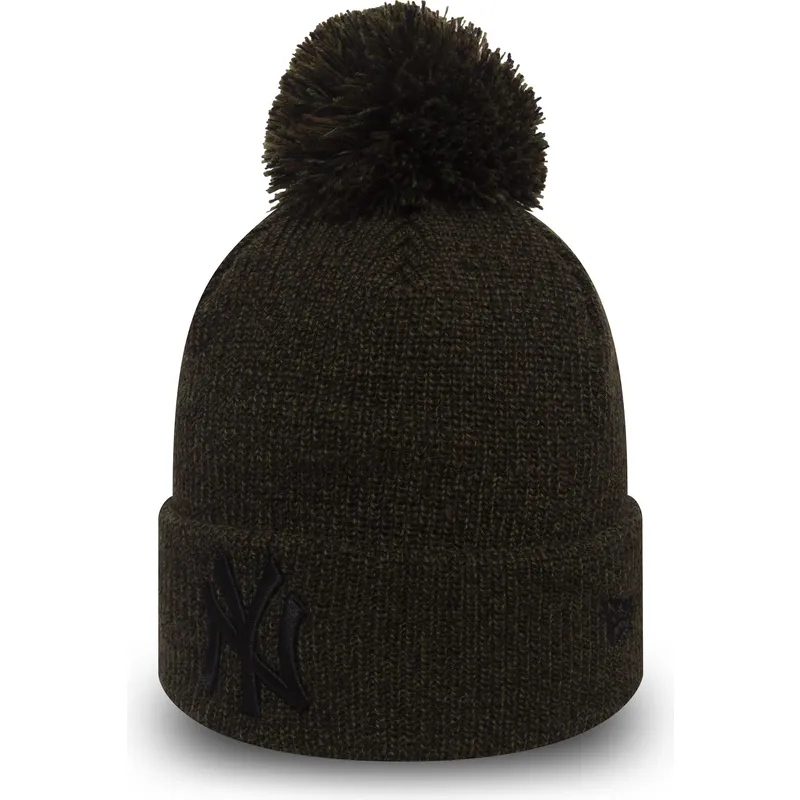 mossor-pompong-svart-cuff-knit-marl-bobble-fran-new-york-yankees-mlb-av-new-era