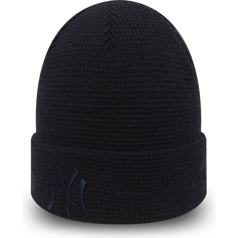 mossor-marinbla-cuff-knit-essential-waffle-fran-new-york-yankees-mlb-av-new-era